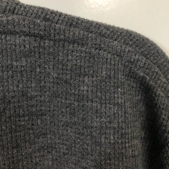 Men’s Blu Rock Gray Thermal Waffle Knit T-Shirt Top - Picture 15 of 16